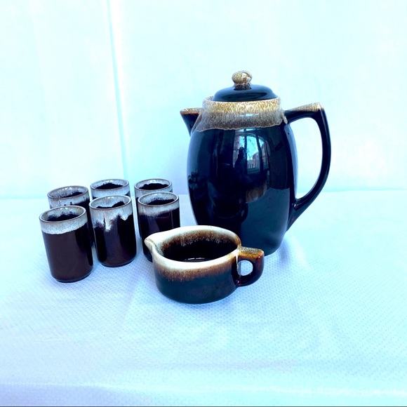 Vintage Ceramic Tea or Coffe Pot & Cups - Picture 12 of 12